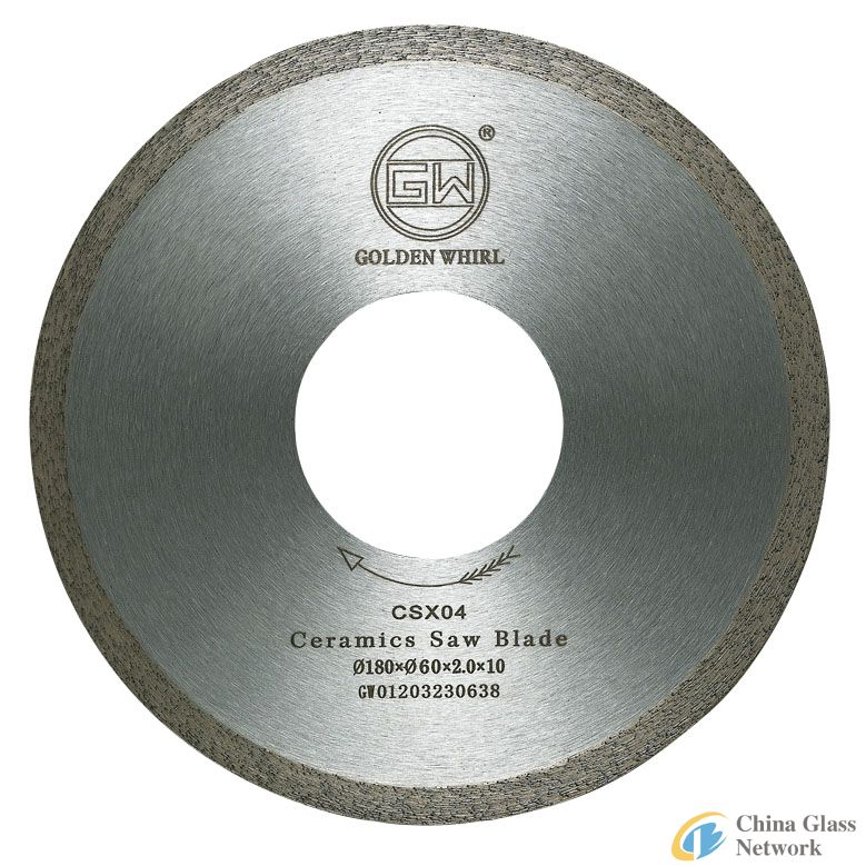 Continuous tooth Ceramic saw blade 180